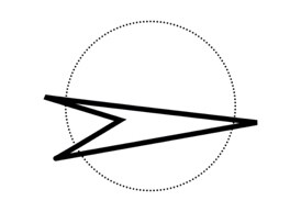Linear graphic expressing the route, rhythm, and journey direction of the Lib-Ark mobile reading pods.